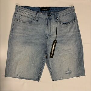 KARL LAGERFELD Men’s Denim Shorts  Size 34 color Blue